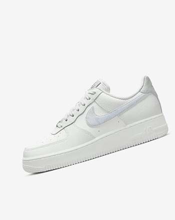 Nike Air Force 1 '07 Blancos Metal Plateados Azules Claro | MX 1182